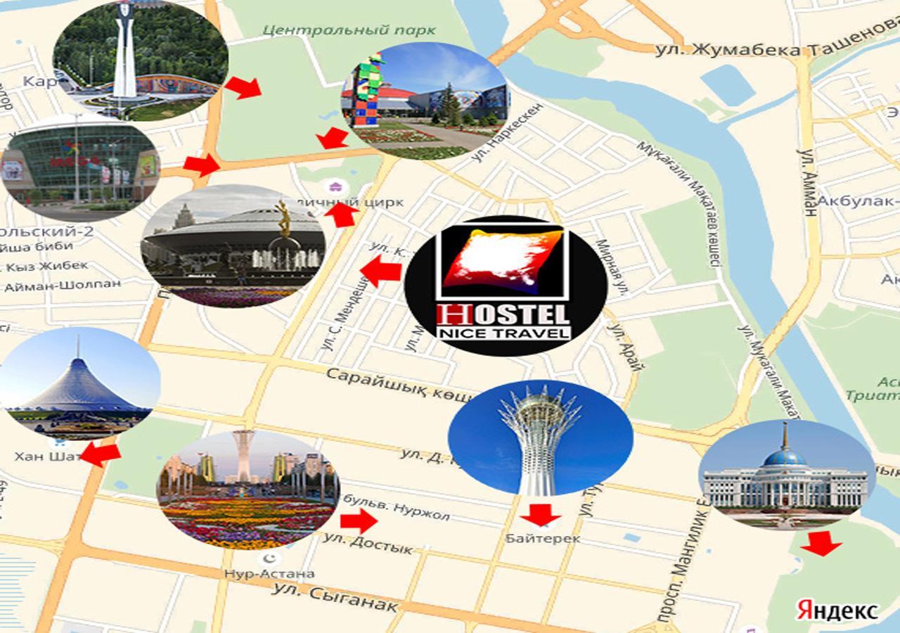 Hostel Nice Travel Astana Exterior foto